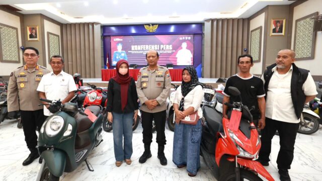 Polda Jatim Kembalikan Motor Korban Curanmor dan Begal Tanpa Biaya
