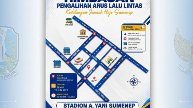 Polres Sumenep Siagakan Personel dan Rekayasa Arus Lalu Lintas untuk Penyambutan Jamaah Haji