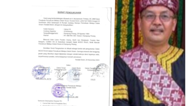 Penghulu Adat Melayu DT. Sinaro hargai Kedudukan Penghulu Adat Sebagai Pucuk Adat Nagari 