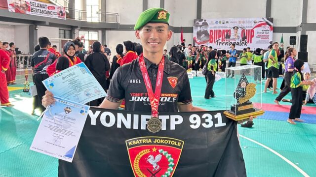 Prajurit Yonif 931/KJ Sumenep Sabet Juara 1 dan Pesilat Terbaik di Bupati Trenggalek Cup 2026