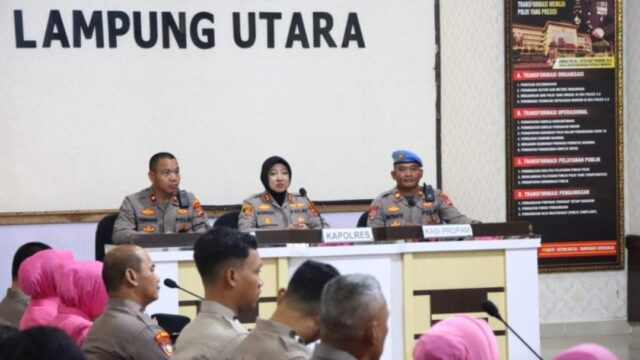 Pertegas Penekanan Kapolda Lampung, Kapolres Lampung Utara Larang Anggota Terlibat Narkoba, Judol, KDRT dan Perselingkuhan