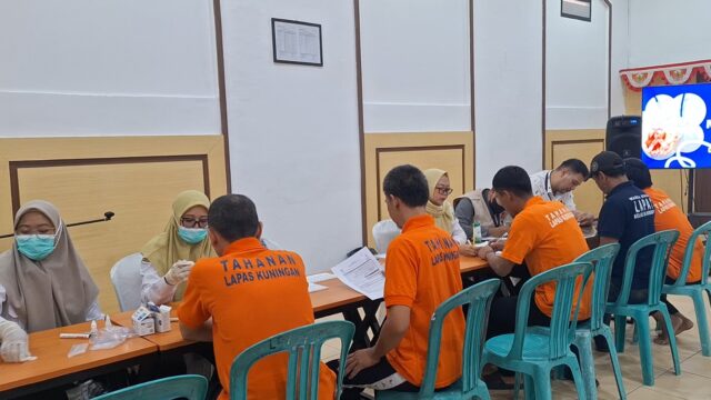 Deteksi Dini Penyakit Menular, 469 Warga Binaan Lapas Kuningan Jalani Mobile VCT