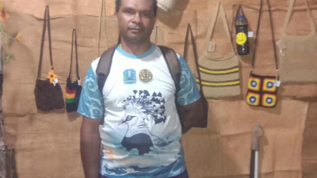 FBBM 2026, Stand Mansurbabo Melestarikan Budaya Dengan Berbagai Ukiran Adat Biak